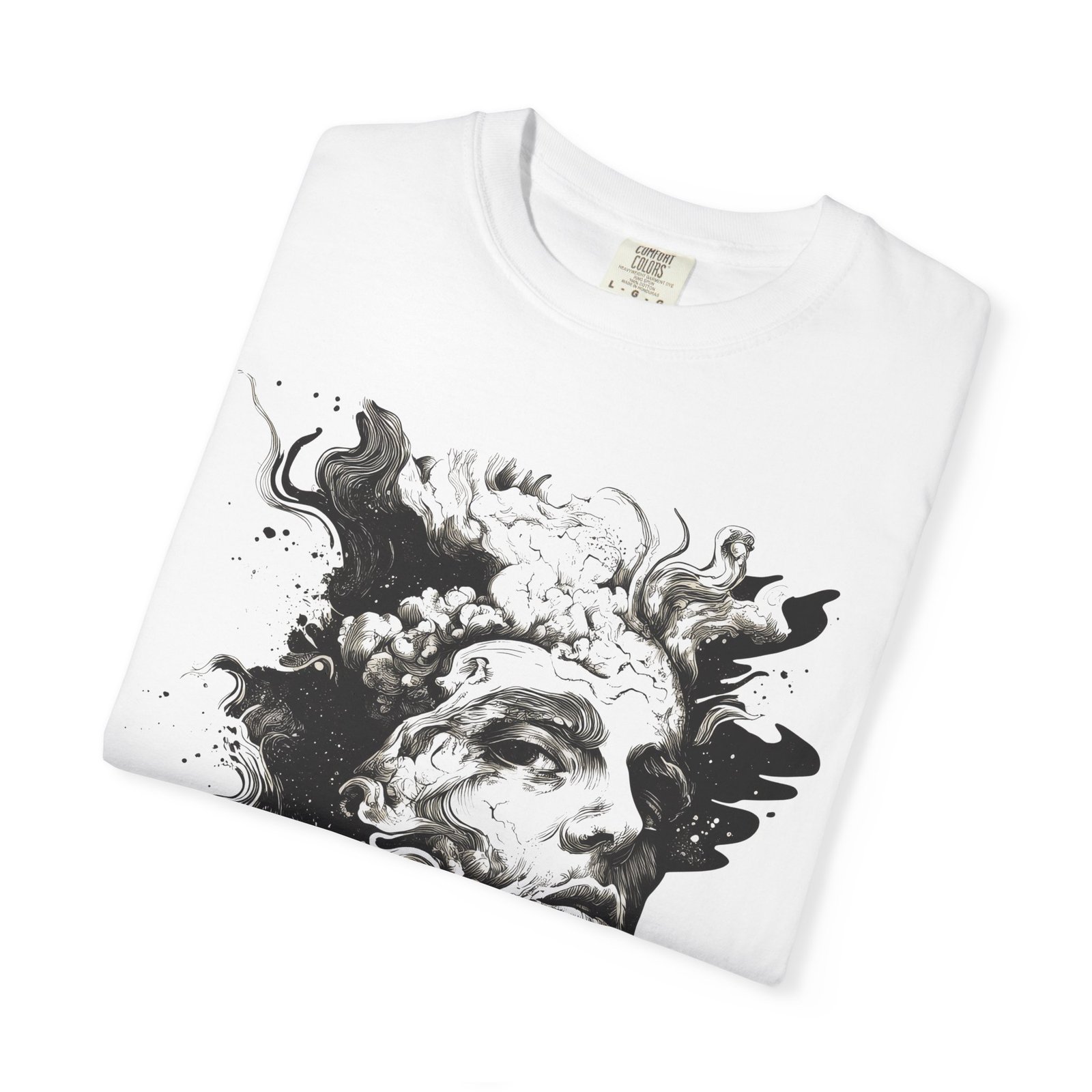White "SHADOW" Unisex Standard T-Shirt - Image 5