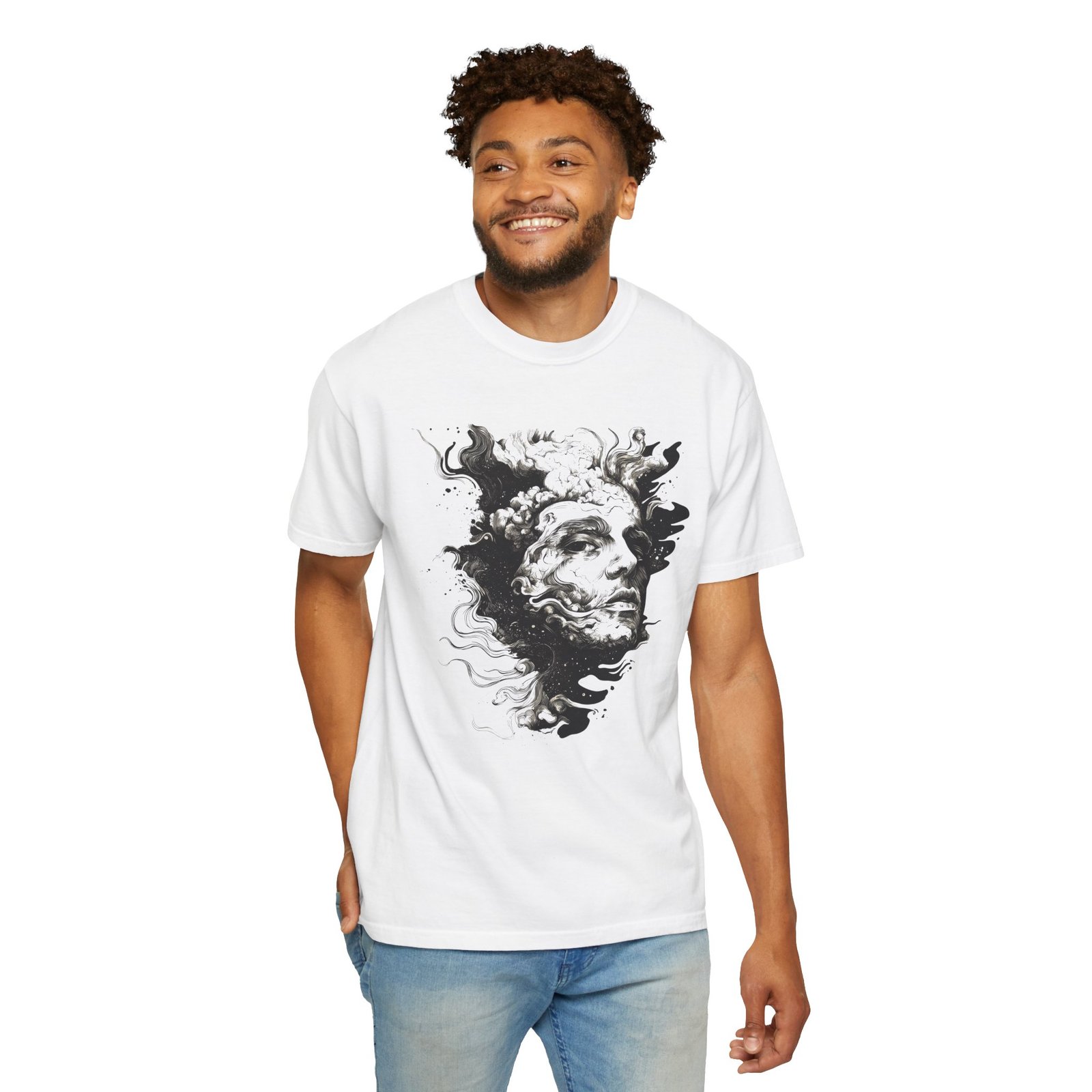 White "SHADOW" Unisex Standard T-Shirt