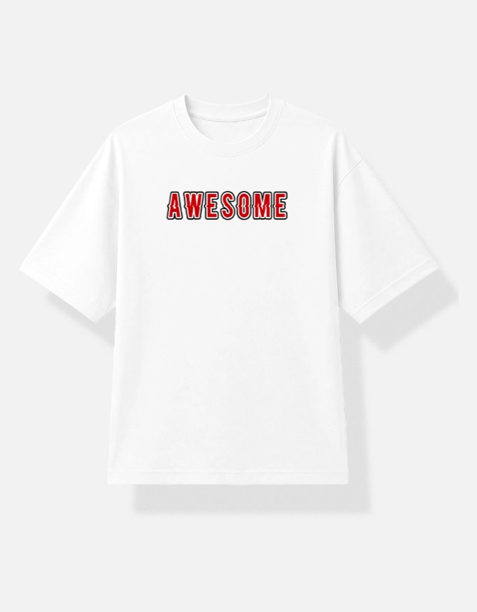 "AWESOME" Unisex Oversized Jersey
