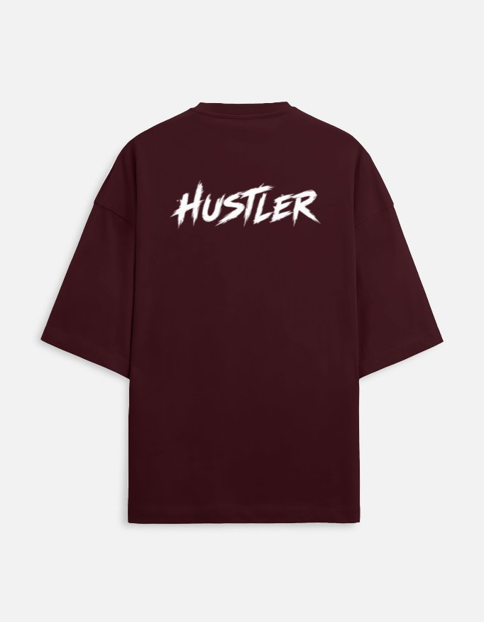 "HUSTLER" Unisex Terry 260 GSM Oversized Tee - Image 2
